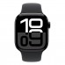 Apple Watch Series 10, 46 мм корпус из алюминия цвета «Jet Black», ремешок Sport Band «Black» фото 0