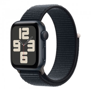 Apple Watch SE (2023), 40 мм корпус из алюминия цвета «Midnight», ремешок Sport Loop цвета «Midnight» фото