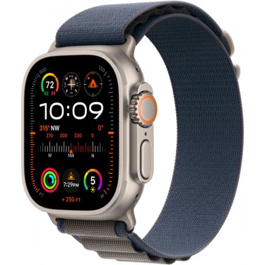 Apple Watch Ultra 2 GPS + Cellular, 49 мм, корпус из титана, ремешок Alpine синего цвета, размер M