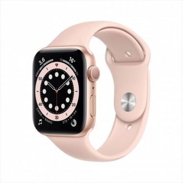 Смарт-часы Apple Watch Series 6, 44 мм, корпус из алюминия золотого цвета, спортивный ремешок