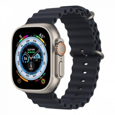 Apple Watch Ultra, 49 мм корпус из титана + ремешок Ocean цвета «Midnight»