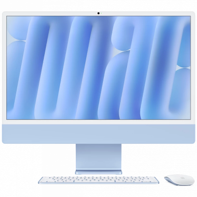 Apple iMac 24" Retina 4,5K, M4 (8C CPU, 8C GPU, 2024), 16 ГБ, 512 ГБ SSD, Синий
