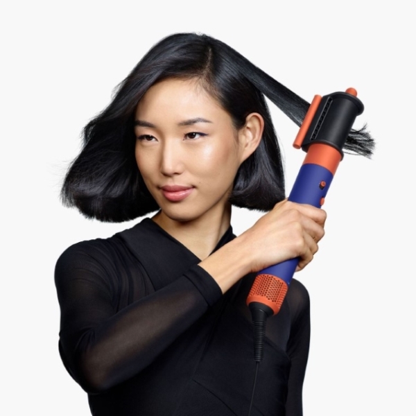 Стайлер Dyson AirWrap Complete Long HS08 Straight+Wavy, Vinca Blue/Topaz, синий/оранжевый