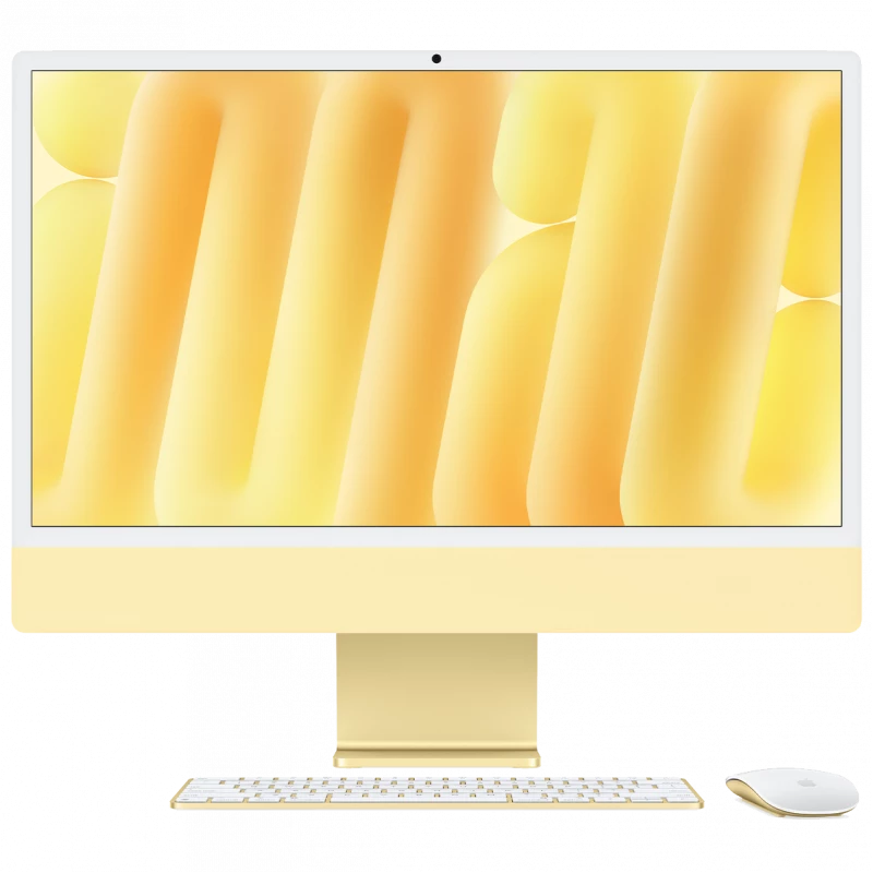 Apple iMac 24" Retina 4,5K, M4 (8C CPU, 8C GPU, 2024), 16 ГБ, 512 ГБ SSD, Жёлтый