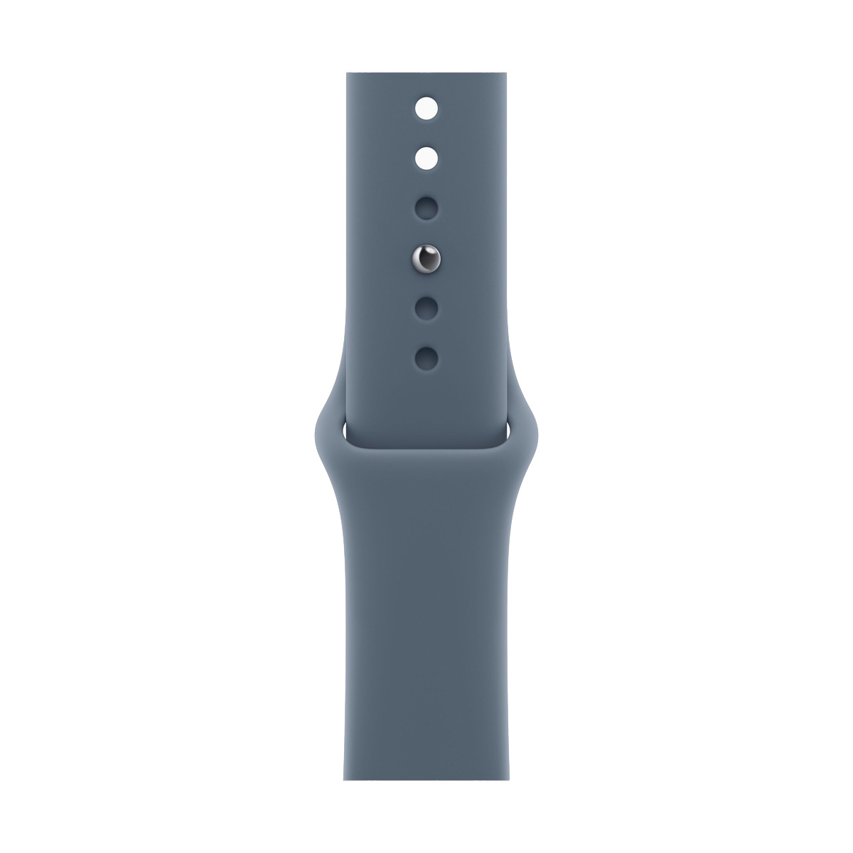 Apple Watch Series 11, 46 мм корпус из алюминия цвета «Jet Black», ремешок Sport Band цвета «Anchor Blue»
