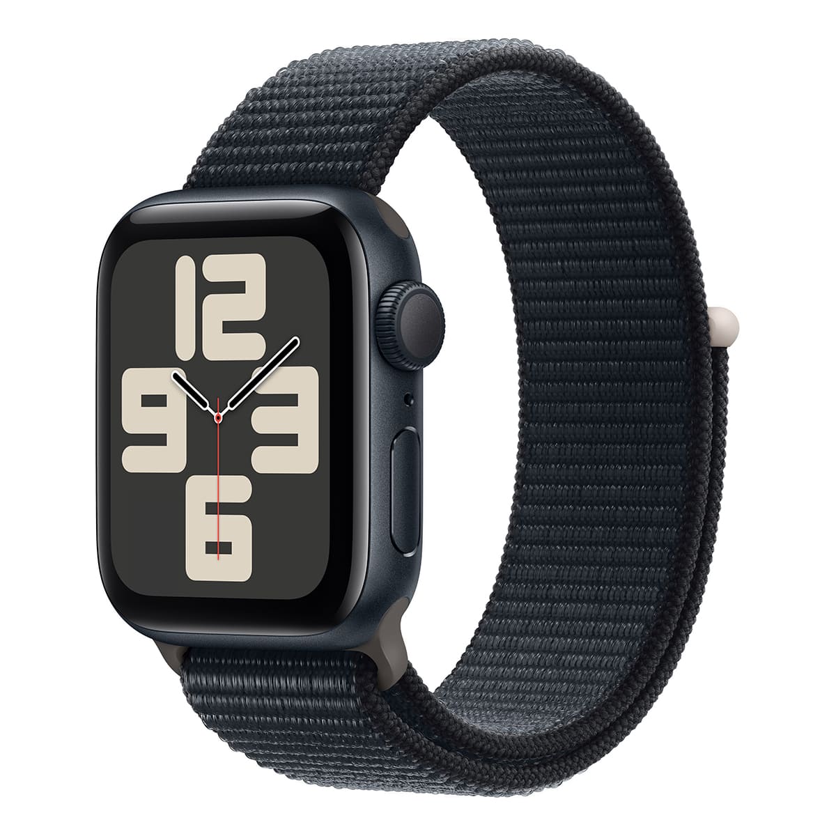 Apple Watch SE (2024), 40 мм корпус из алюминия цвета «Midnight», ремешок Sport Loop цвета «Midnight»