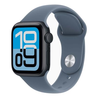 Apple Watch SE 3 (2025), 40 мм корпус из алюминия цвета «Midnight», ремешок Sport Band цвета «Anchor Blue»