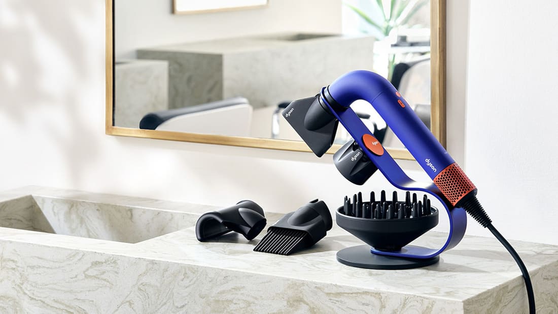 Фен Dyson Supersonic R Pro HD18 Vinca Blue/Topaz Orange, синий/оранжевый